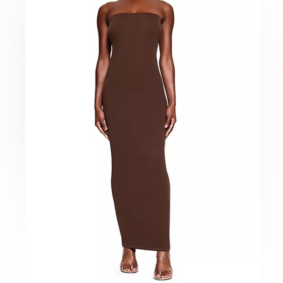 SKIMS Fits Everybody Tube Dress | Cocoa - Picture 1 of 10